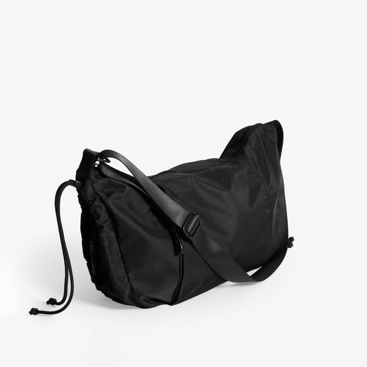 Practice Demilune Shoulder Sling bag in Eclipse black color
