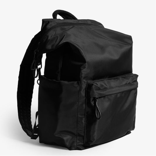 Practice Karma Medium Backpack in Eclipse black color side view